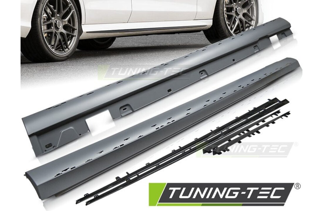 Sideskirts geschikt voor Mercedes W213 16-19 glanzend zwart