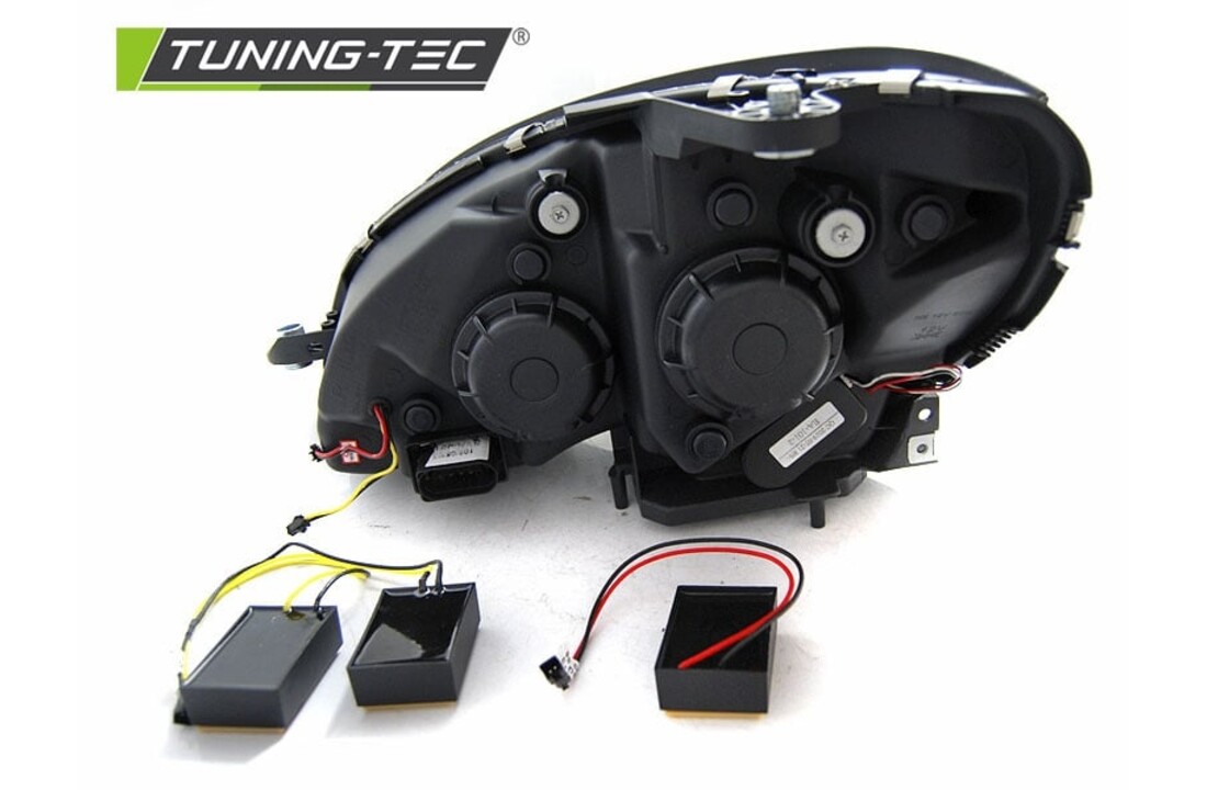 Koplampen met parkeerlicht geschikt voor Mercedes W204 07-10 zwart