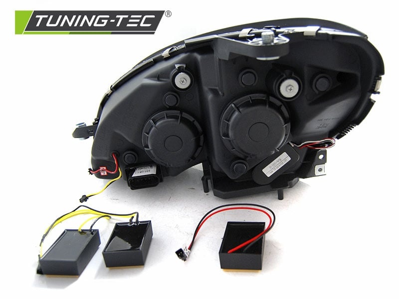 Koplampen met parkeerlicht geschikt voor Mercedes W204 07-10 zwart