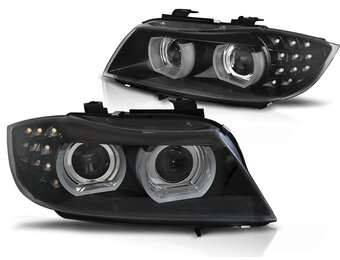 Koplampen Xenon geschikt voor BMW E90/E91 09-11 zwart