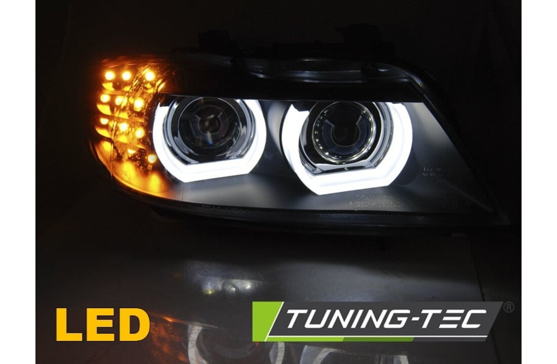 Koplampen Xenon geschikt voor BMW E90/E91 09-11 zwart