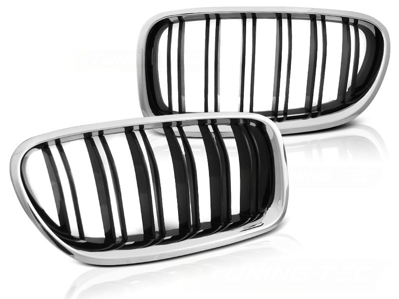 Grill geschikt voor BMW F10/F11 10-16 chroom glanzend zwart sport optieek