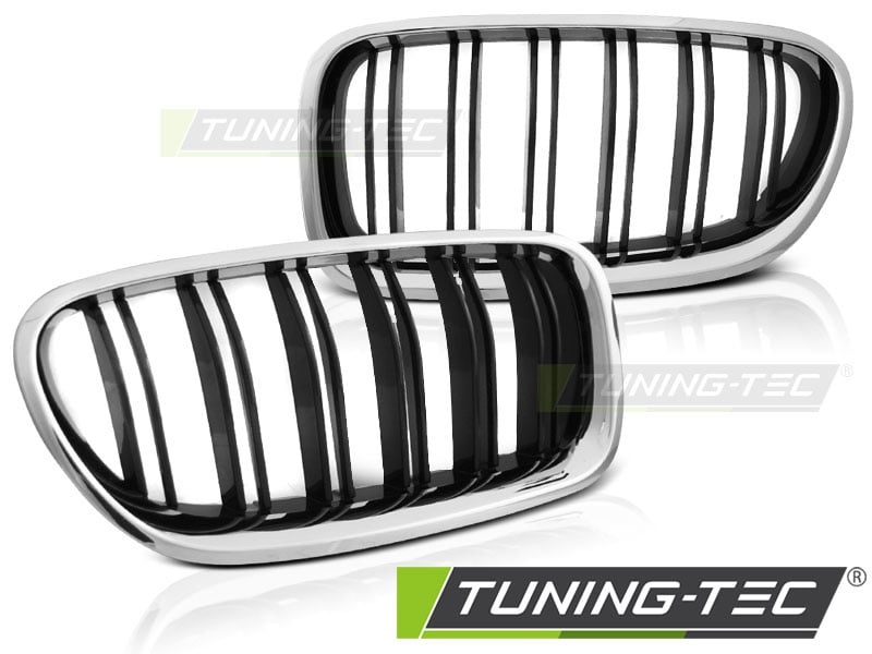 Grill geschikt voor BMW F10/F11 10-16 chroom glanzend zwart sport optieek