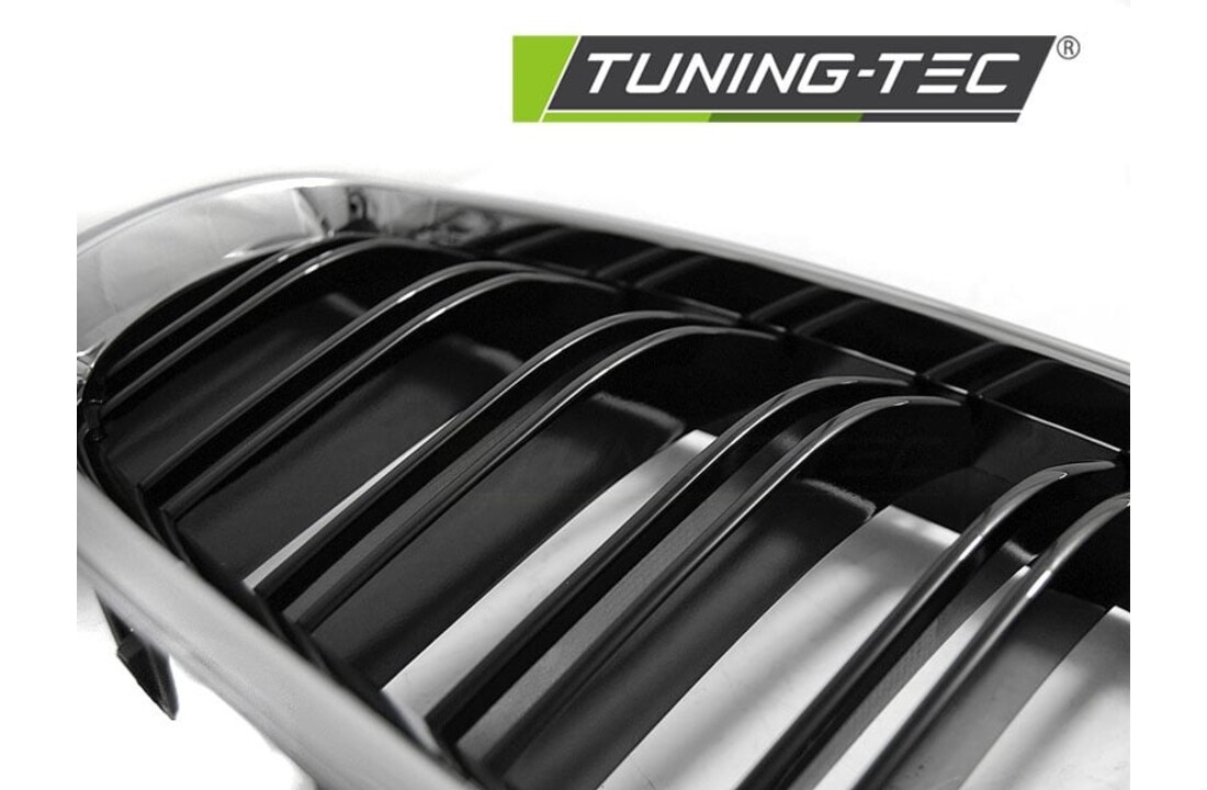 Grill geschikt voor BMW F10/F11 10-16 chroom glanzend zwart sport optieek
