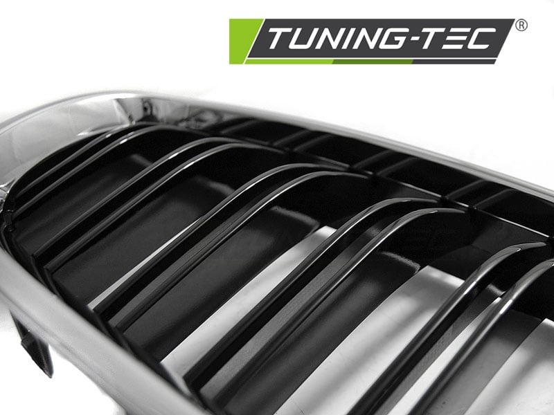 Grill geschikt voor BMW F10/F11 10-16 chroom glanzend zwart sport optieek