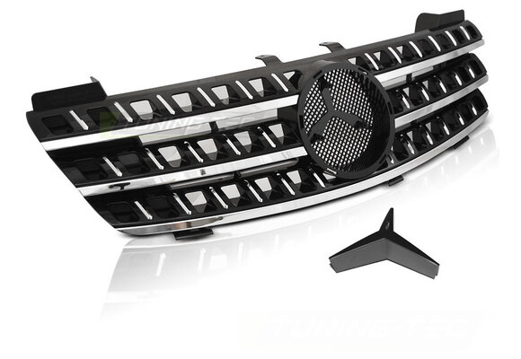 Grill geschikt voor Mercedes W164 05-08 zwart chroom