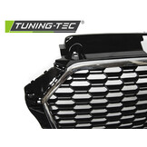 Grill AUDI A3 (8V) 17- RS3 STIJL CHROOM ZWART