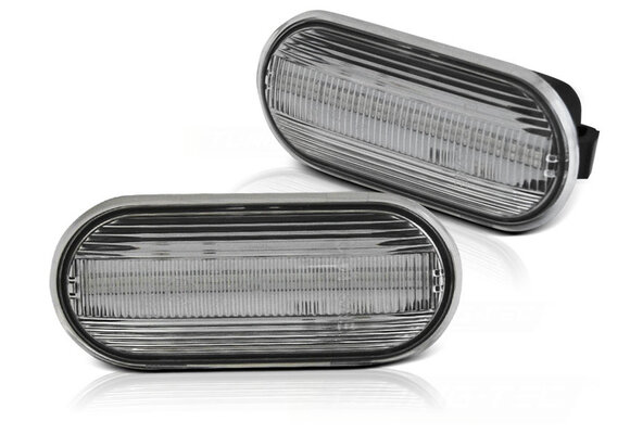 Zijkant knipperlichten geschikt voor VW Golf 4/Bora 95-/Golf 3 95-/Ibiza 95-99/Toledo wit LED