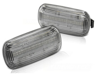 Zijkant knipperlichten geschikt voor Audi A4 B6 10 00-10 04 / A4 B7 11 04-08 wit LED