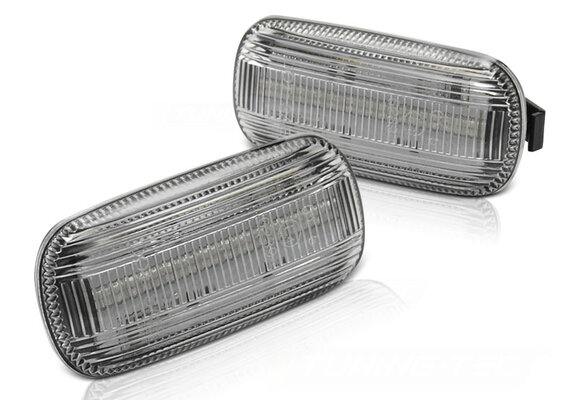 Zijkant knipperlichten geschikt voor Audi A4 B6 10 00-10 04 / A4 B7 11 04-08 wit LED
