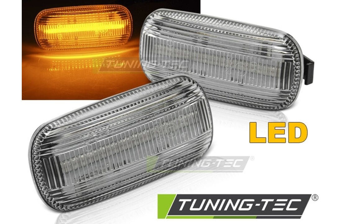Zijkant knipperlichten geschikt voor Audi A4 B6 10 00-10 04 / A4 B7 11 04-08 wit LED