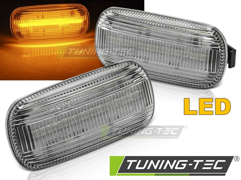 Zijkant knipperlichten geschikt voor Audi A4 B6 10 00-10 04 / A4 B7 11 04-08 wit LED