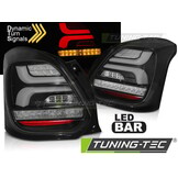 Achterlichten geschikt voor Suzuki Swift VI 17- zwart LED seq