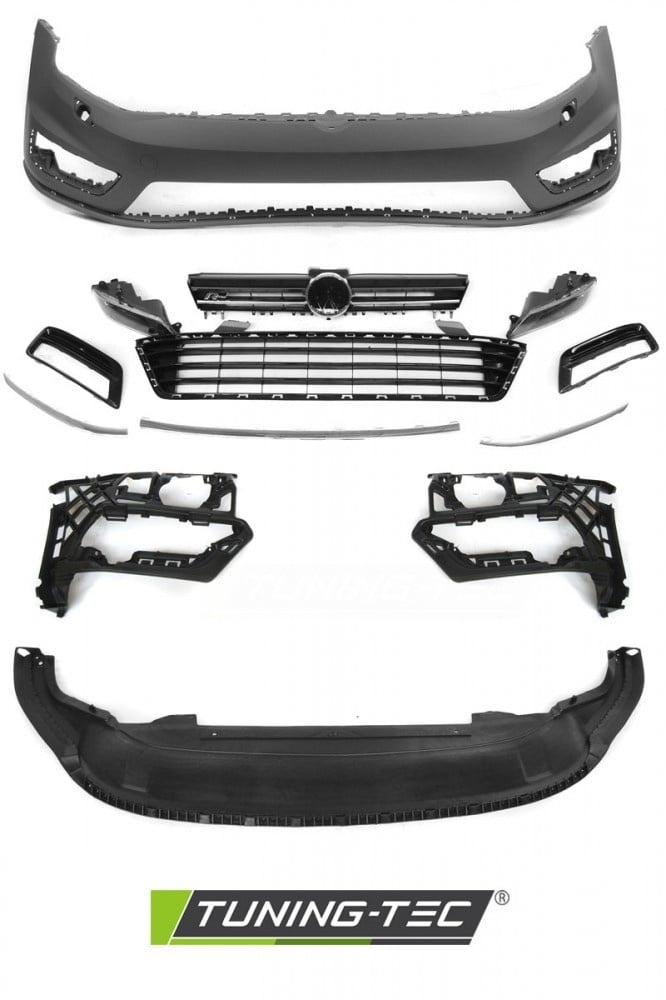 Tuning bumper geschikt voor VW Golf 7 13-17 R-Line look