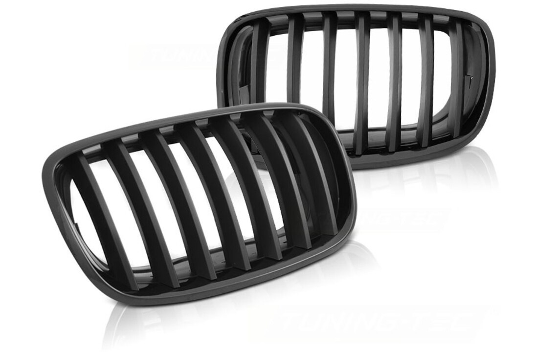 Grill geschikt voor BMW X5 E70/X6 E71 08- glanzend zwart