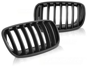 Grill geschikt voor BMW X5 E70/X6 E71 08- glanzend zwart