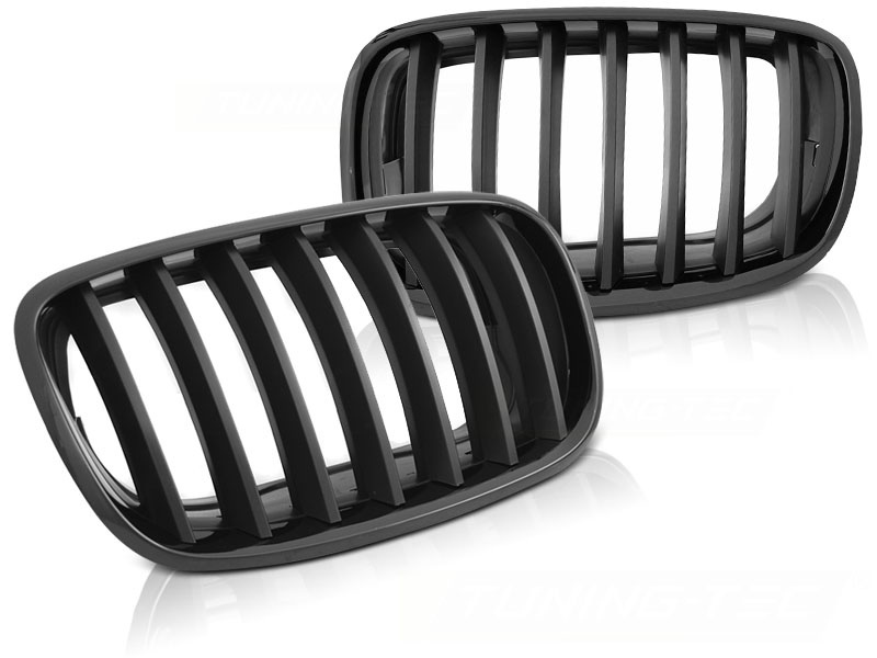 Grill geschikt voor BMW X5 E70/X6 E71 08- glanzend zwart