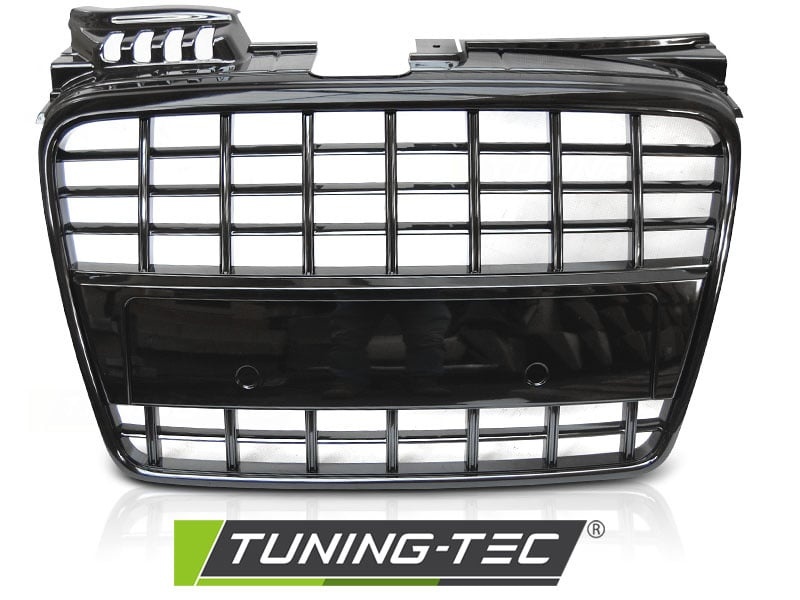 Grill AUDI A4 B7 04-08 S8 LOOK GLANZEND ZWART