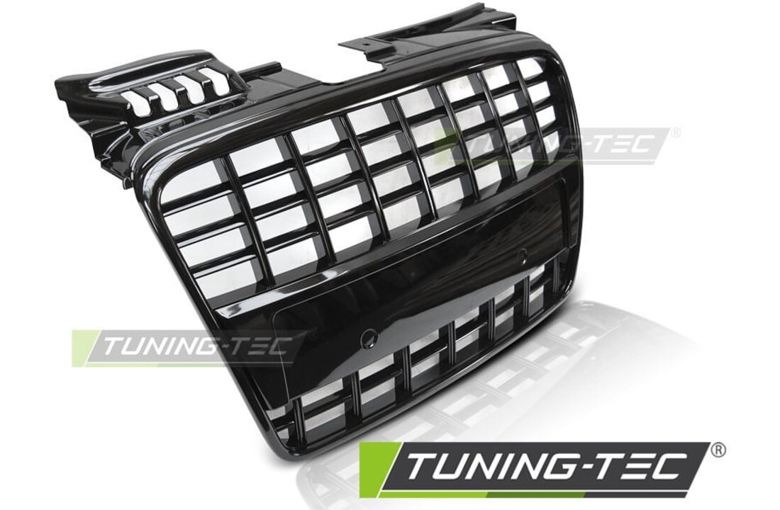 Grill geschikt voor AUDI A4 B7 04-08 S8 LOOK GLANZEND ZWART