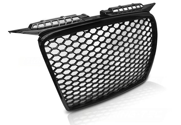Grill geschikt voor AUDI A3 05-08 RS LOOK GLANZEND ZWART