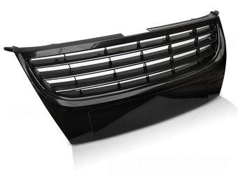 Grill geschikt voor VW Touran 07-10 glanzend zwart