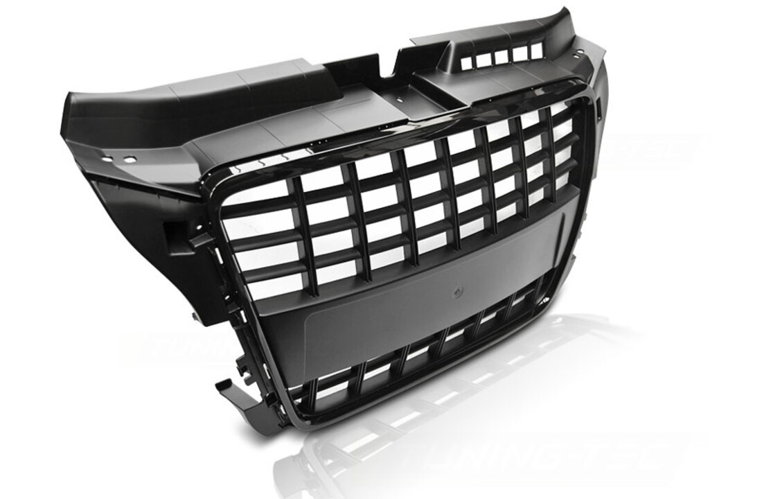 Grill geschikt voor AUDI A3 08-12 S8 LOOK GLANZEND ZWART