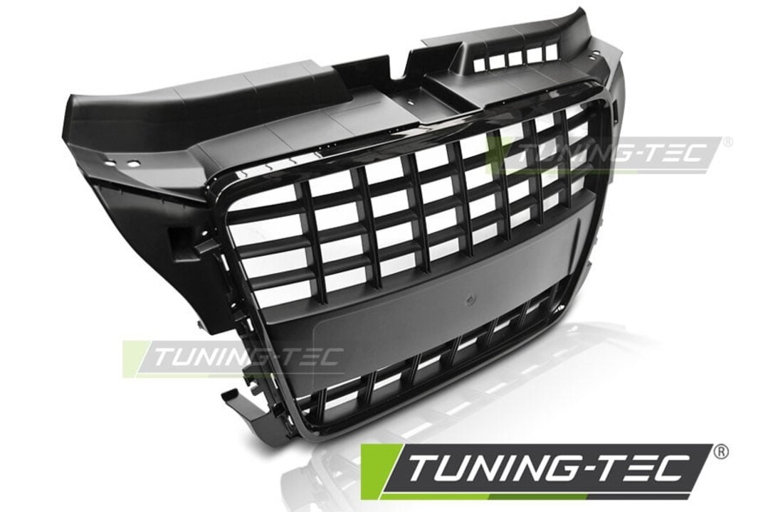 Grill AUDI A3 08-12 S8 LOOK GLANZEND ZWART