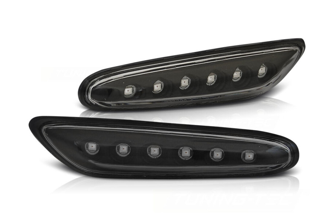 Zijkant knipperlichten geschikt voor BMW E46 09 01-03 05 zwart LED