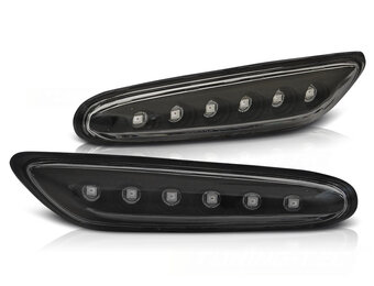 Zijkant knipperlichten geschikt voor BMW E46 09 01-03 05 zwart LED