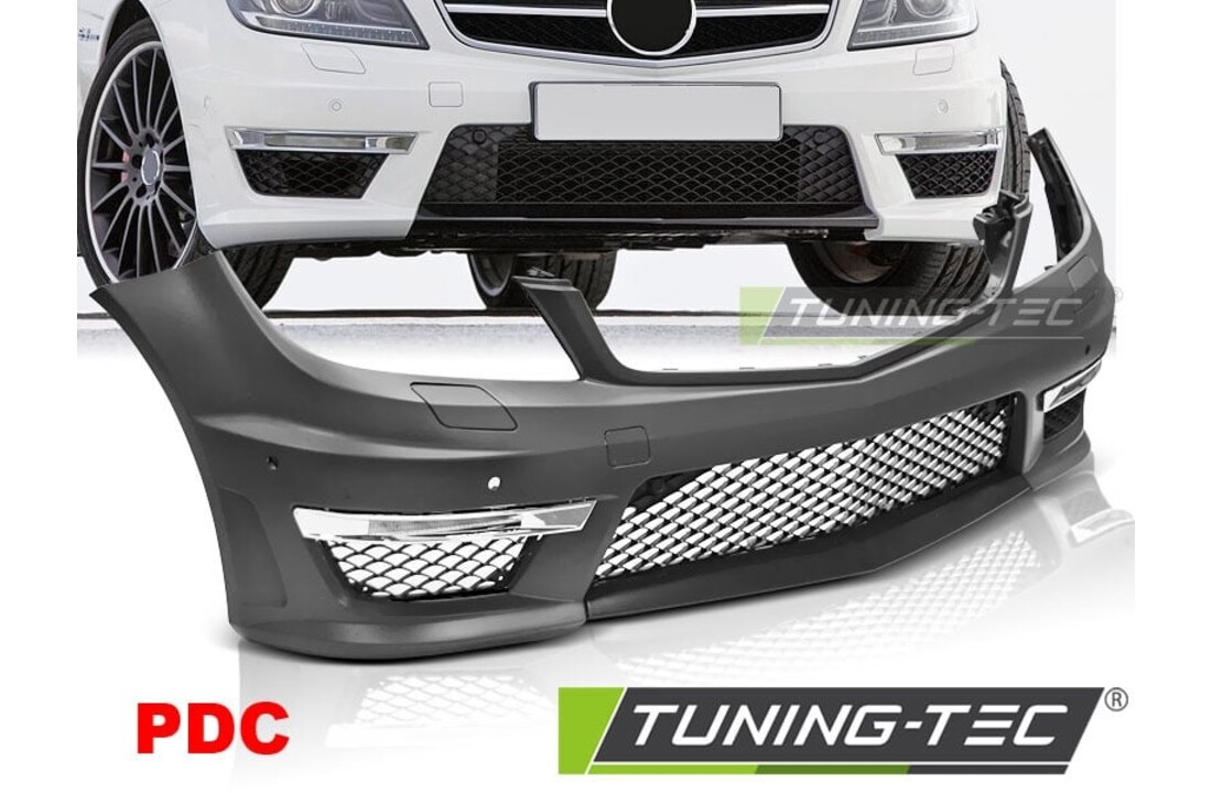 Tuning bumper geschikt voor Mercedes W204 11-14 C63 stijl PDC