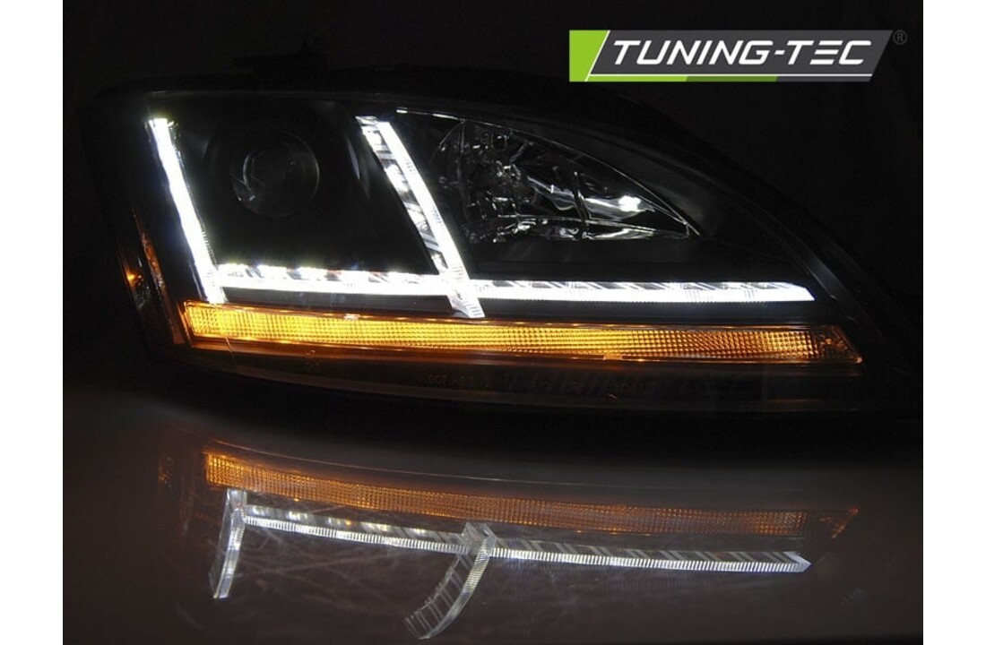 Koplampen met parkeerlicht geschikt voor Audi TT 06-10 8j zwart LED seq