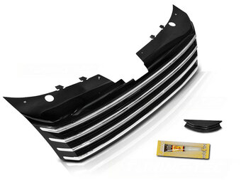 Grill geschikt voor VW Passat B7 10-14 chroom zwart