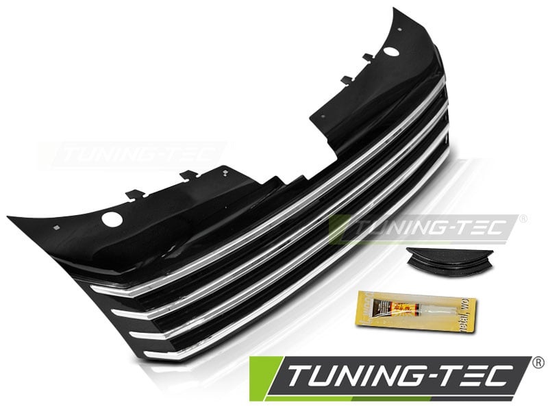 Grill geschikt voor VW Passat B7 10-14 chroom zwart