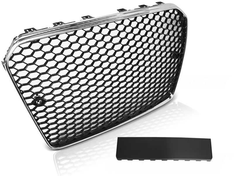 Grill geschikt voor AUDI A5 11-16 RS5 STIJL CHROOM ZWART