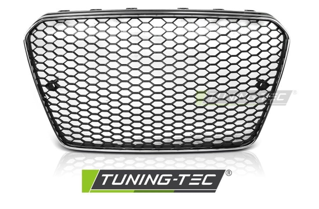 Grill geschikt voor AUDI A5 11-16 RS5 STIJL CHROOM ZWART
