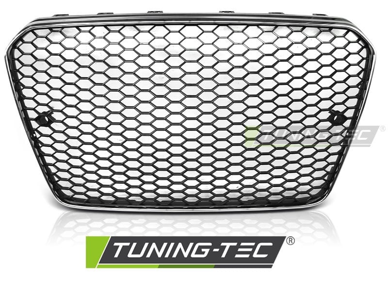 Grill geschikt voor AUDI A5 11-16 RS5 STIJL CHROOM ZWART