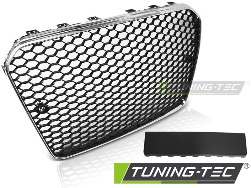 Grill AUDI A5 11-16 RS5 STIJL CHROOM ZWART