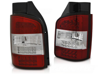 Achterlichten geschikt voor VW T5 04 03-09 rood helder LED transporter
