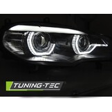 Koplampen xenon geschikt voor BMW X5 E70 07-10 AE DRL LED zwart afs HID