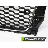 Grill geschikt voor AUDI A3 (8V) 12-16 RS3 STIJL CHROOM ZWART