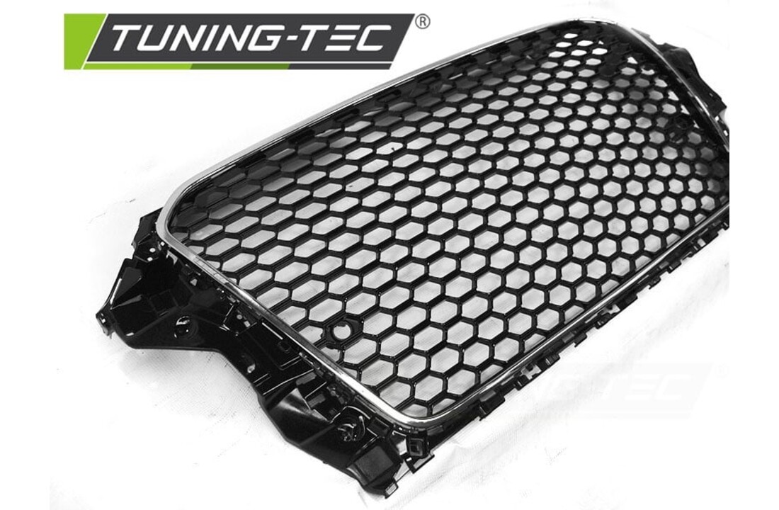 Grill geschikt voor AUDI A3 (8V) 12-16 RS3 STIJL CHROOM ZWART