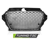Grill AUDI A3 (8V) 12-16 RS3 STIJL CHROOM ZWART