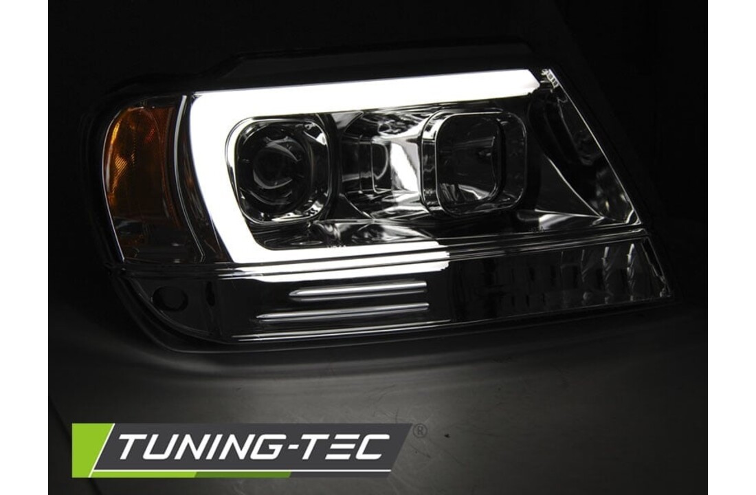 Koplampen met parkeerlicht geschikt voor Chrysler Jeep Grand Cherokee 99-05 05 chroom