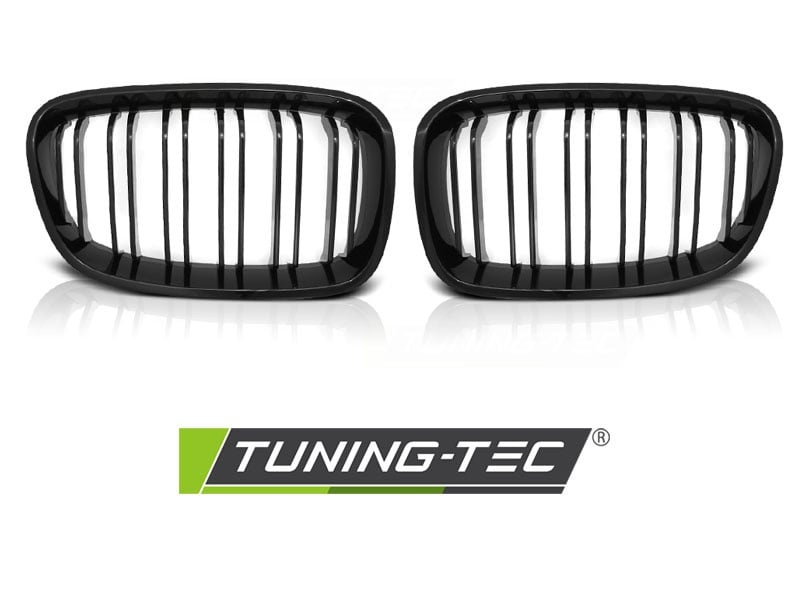 Grill geschikt voor BMW F20/F21 11-12 14 glanzend zwart dubbele stang M-Look