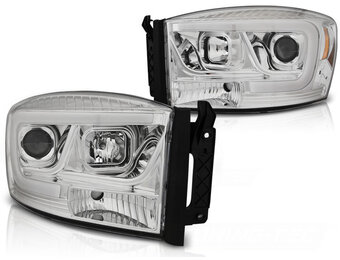 Koplampen met parkeerlicht geschikt voor Dodge Ram 06-08 chroom
