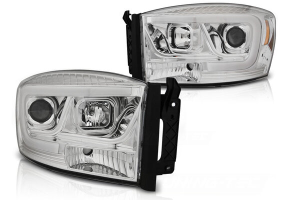 Koplampen met parkeerlicht geschikt voor Dodge Ram 06-08 chroom
