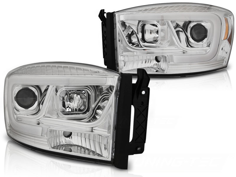 Koplampen met parkeerlicht geschikt voor Dodge Ram 06-08 chroom