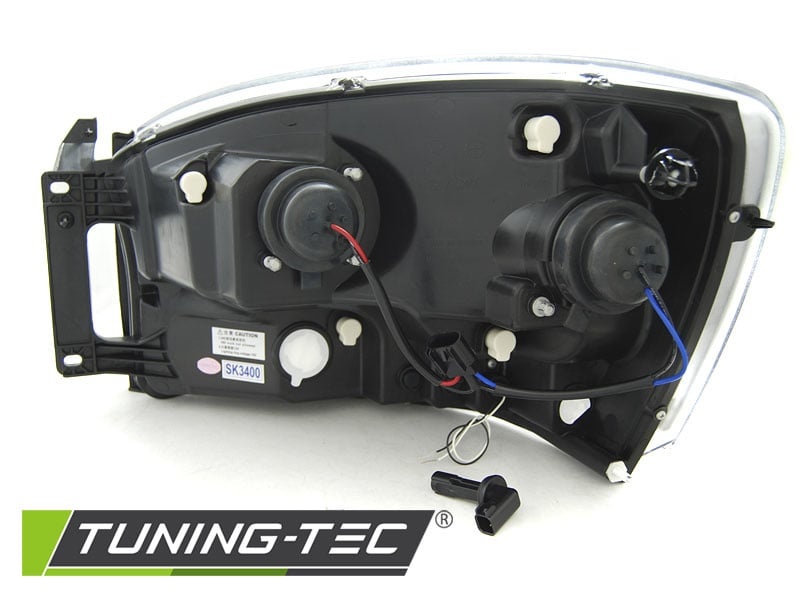 Koplampen met parkeerlicht geschikt voor Dodge Ram 06-08 chroom