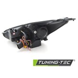 Koplampen dagrijlicht geschikt voor Ford Focus MK3 15-18 zwart DRL LED