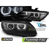 Koplampen xenon geschikt voor BMW E92/E93 06-10 Angel Eyes LED zwart HID